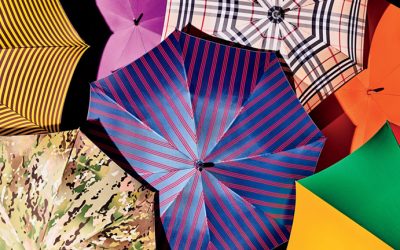 Umbrellas and People